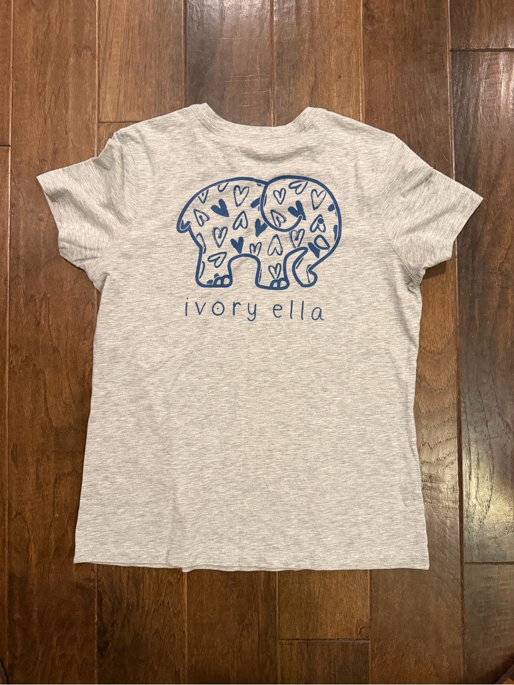 Ivory Ella ladies grey tshirt w/pocket